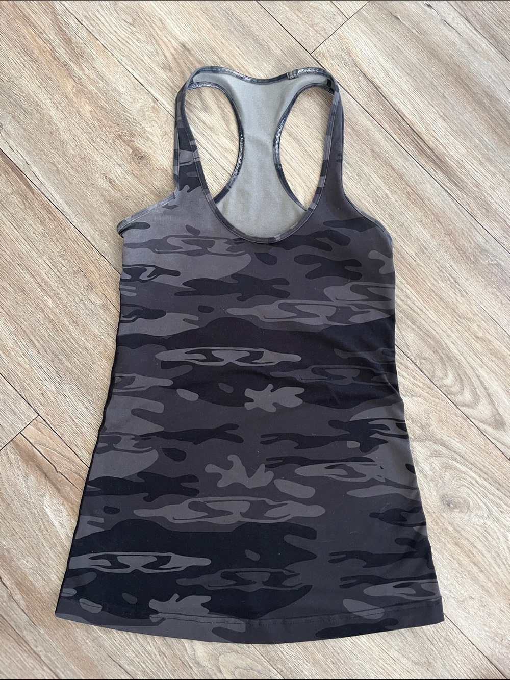 Women’s Lululemon Racerback Camo Tank Top - Gray Camo
